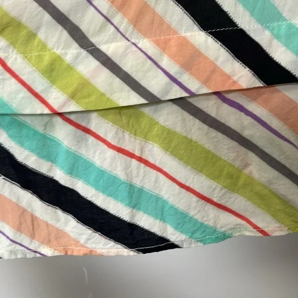 maeve anthropologie striped swing sleeveless button down blouse - Picture 7 of 8